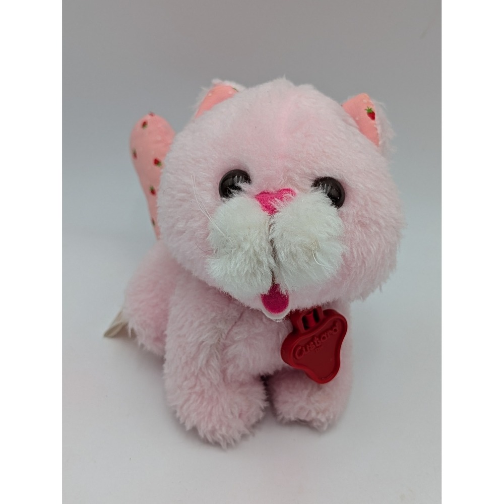 Kenner Plush Pink Custard Cat Strawberry Shortcake Vintage 1980 Toy